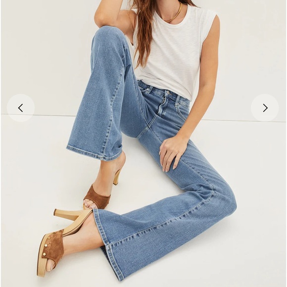 Veronica Beard Denim - Veronica Beard Beverly Skinny Flare Jeans, Wash Blue Mist, Size 28/6